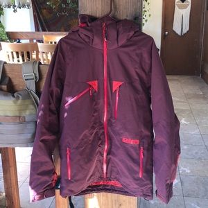 Eira Maroon Ski Jacket